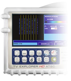 Field strength meter with constellation diagram