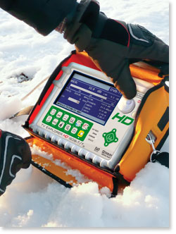 Field strength meter with auto identification function