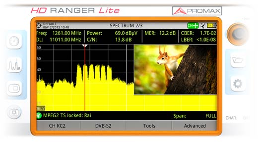 HD RANGER UltraLite triple split display