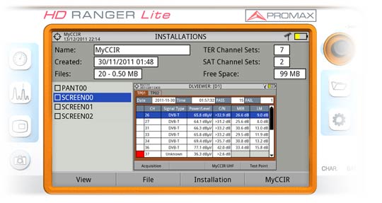 HD RANGER UltraLite installations manager