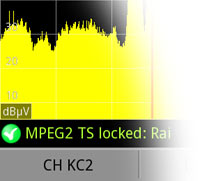 After entering the PLS sequence number, the satellite transponder has been locked