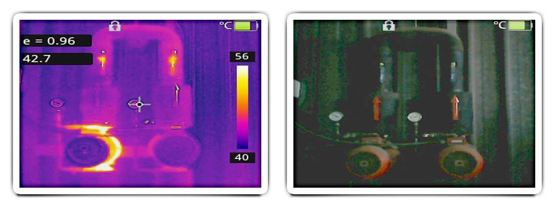 Detection of hot spots in electrical panels, engines and any type of machines