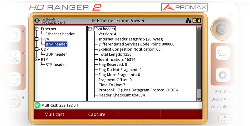 IP ethernet frame viewer