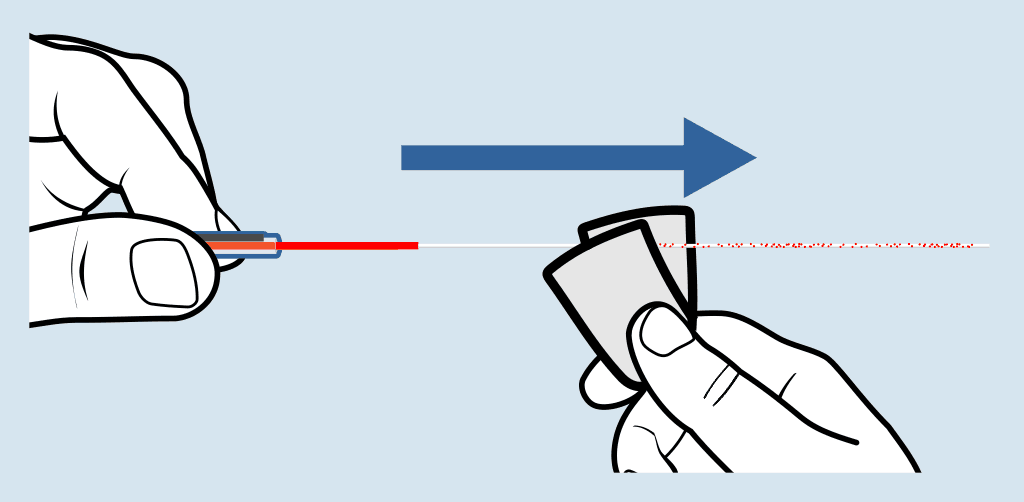 Clean the fibres with isopropyl alcohol