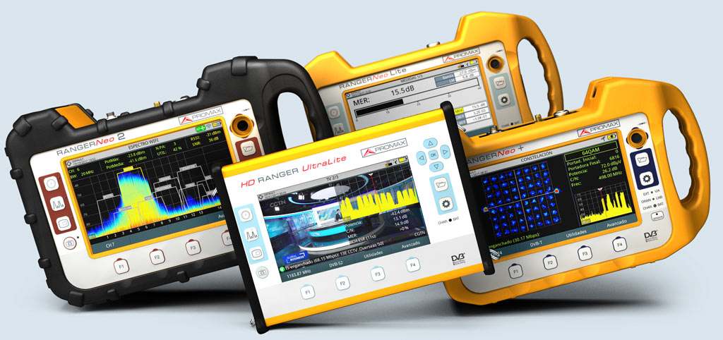 PROMAX field strength meters have all the tools that truly help to resolve whether a signal meets the quality requirements or not