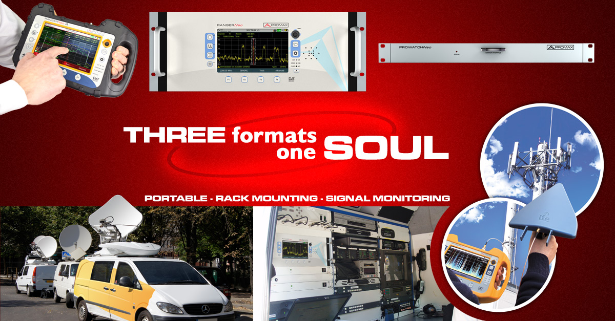 Three formats, one soul: Portable, rack mounting, signal monitoring