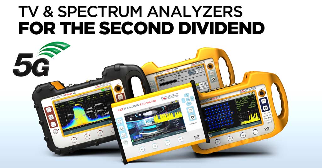 TV and Spectrum analyzers for the second dividend digital
