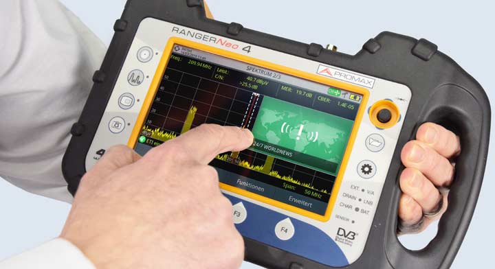 PROMAX signal analyzers integrate DAB analyzer optionally