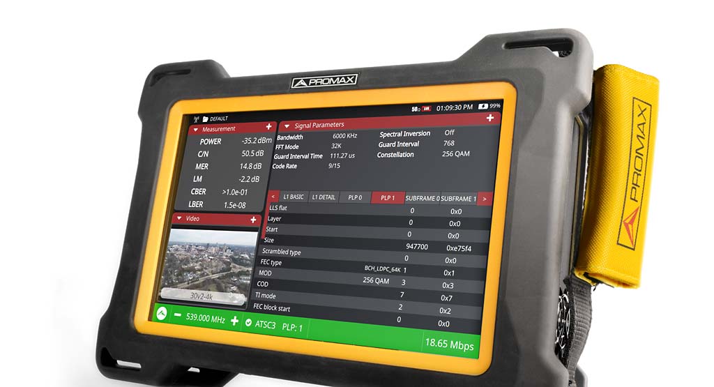 Decoding the PLP#1 of an ATSC3 signal in an ATLAS NG broadcast analyzer