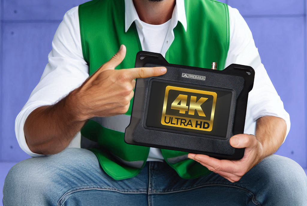 The TV EXPLORER NG TV and Satellite analyzer offers native 4K-UHD decoding