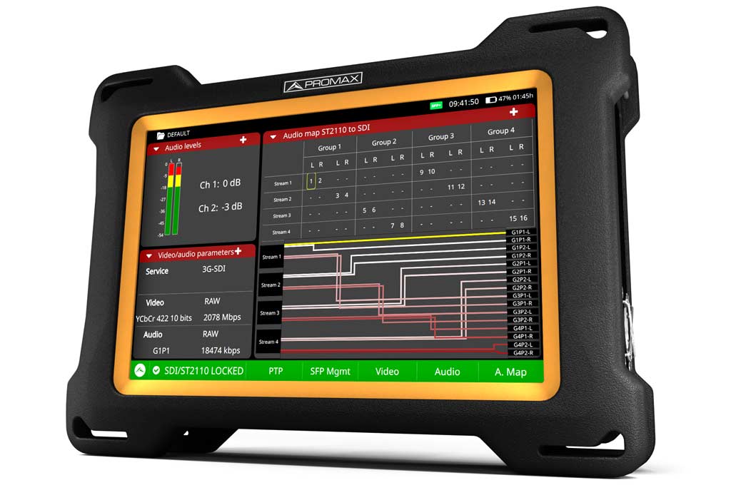 ST 2110 to SDI 16-channel audio remapping