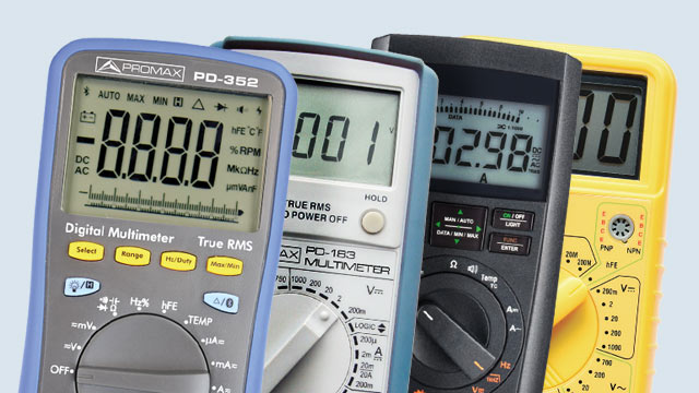 Image of Digital multimeters (testers)