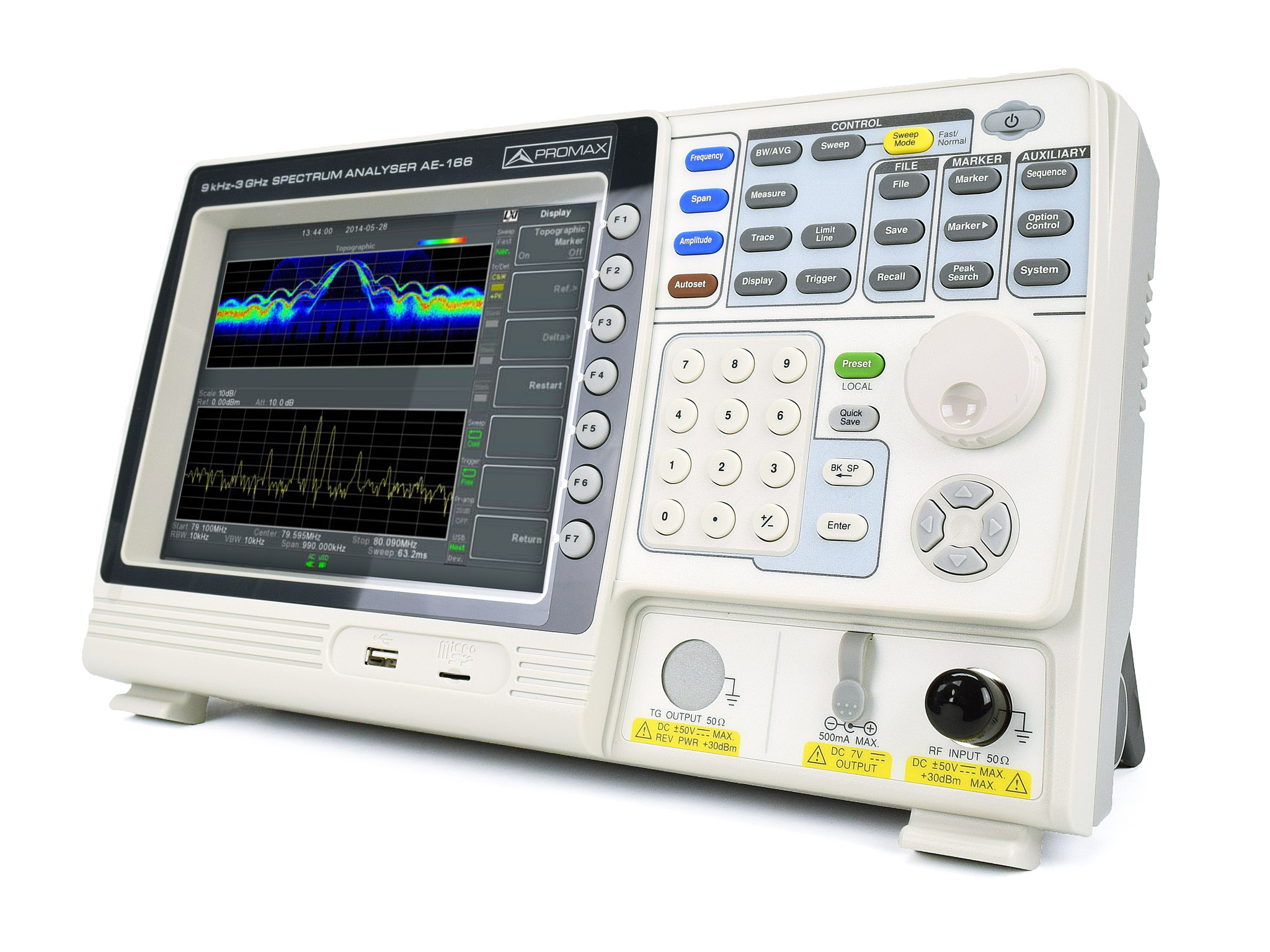 AE-166 / AE-167: 3 GHz spectrum analysers with tracking generator