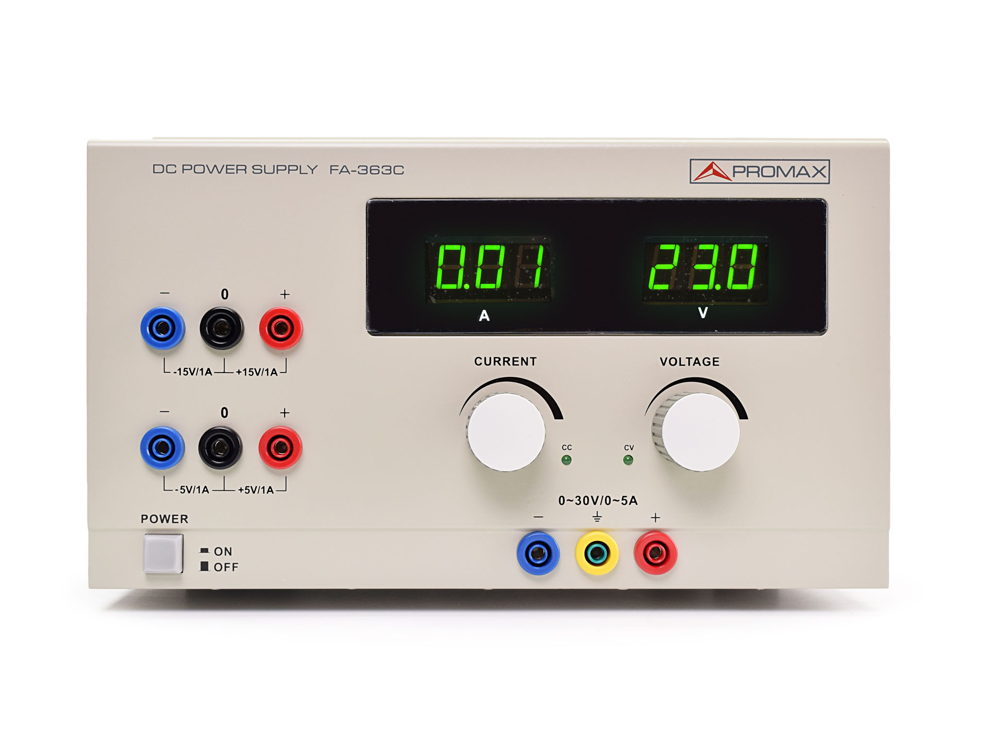 FA-363C: DC power supply 30V,5A (aux +15V,-15V,+5V,-5V)