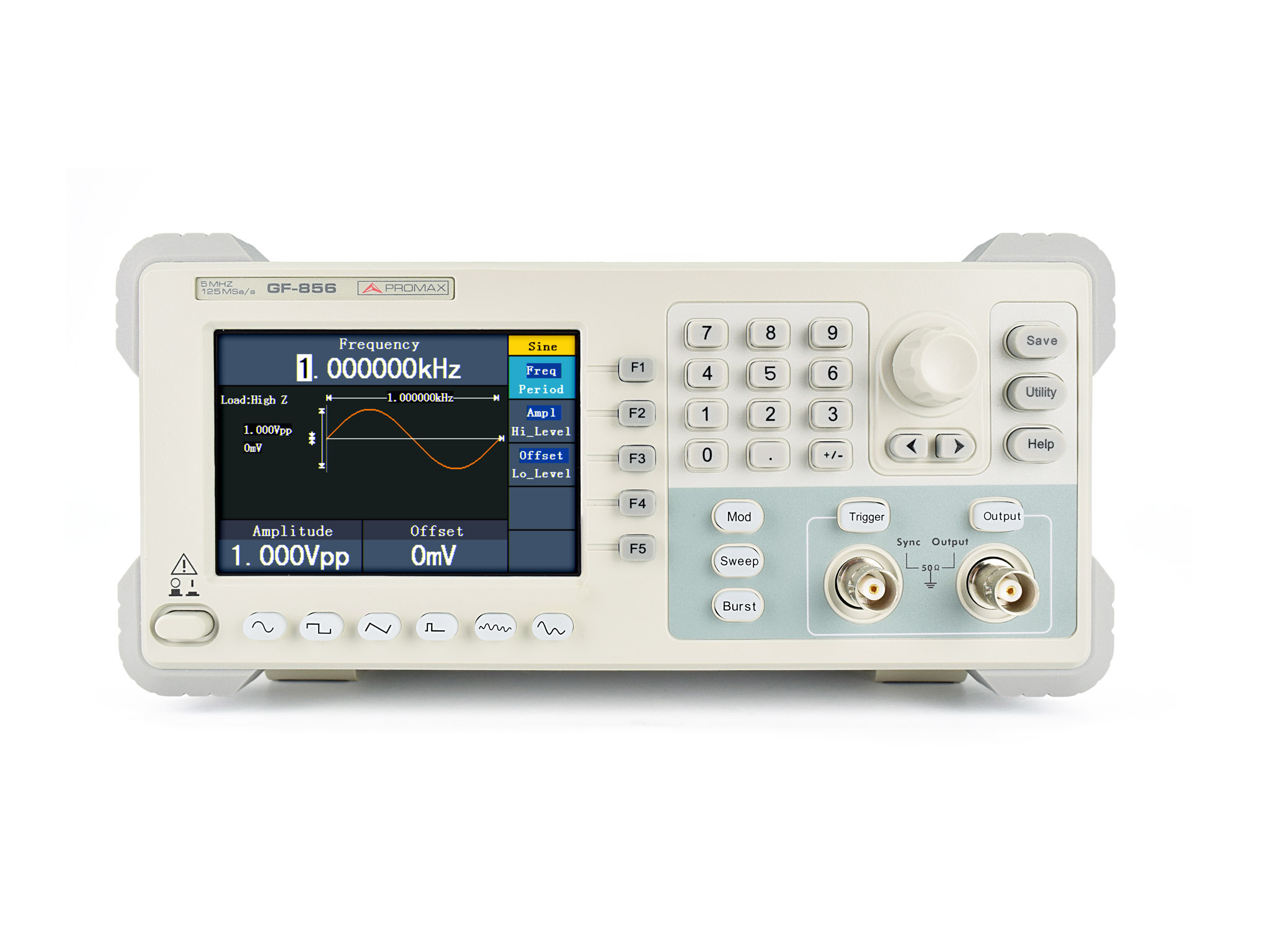GF-856: Arbitrary waveform generator 5 MHz, 125 MS/s
