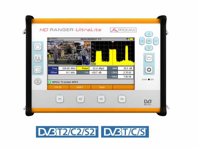 HD RANGER UltraLite: Tablet-sized TV signal and spectrum analyzer