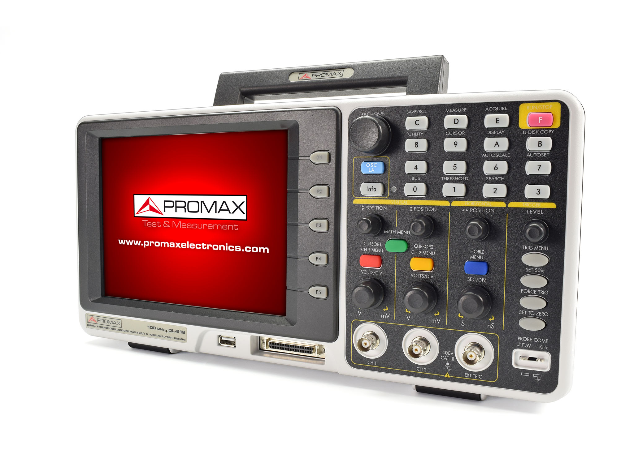OL-612: Digital oscilloscope + 16 channel logic analyser (professional range)