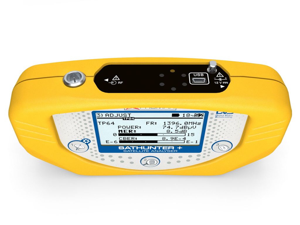 SATHUNTER+: DVB-S/S2 and DSS Satellite finder