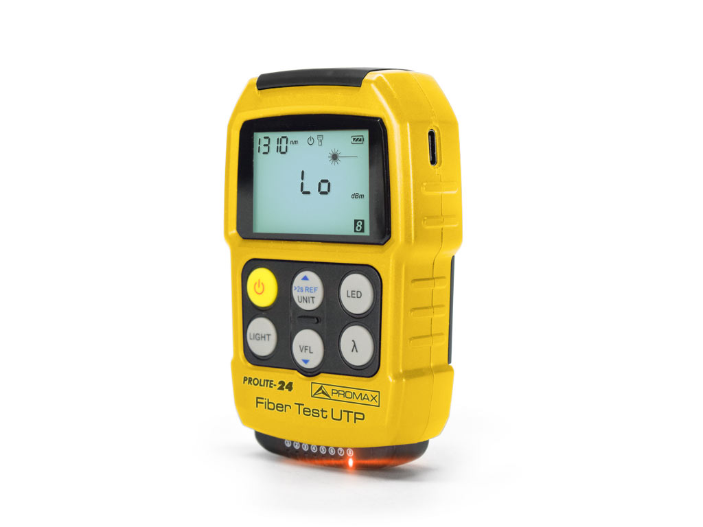 PROLITE-24 Fiber Test UTP: Optical power meter, VFL and Ethernet tester