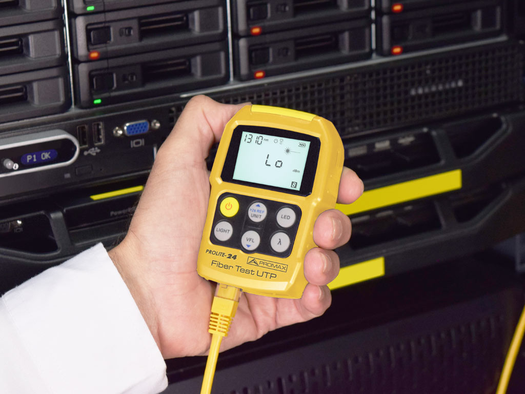 PROLITE-24 Fiber Test UTP: Optical power meter, VFL and Ethernet tester