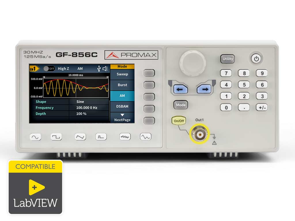 GF-856C: Arbitrary waveform generator 30 MHz, 125 MS/s