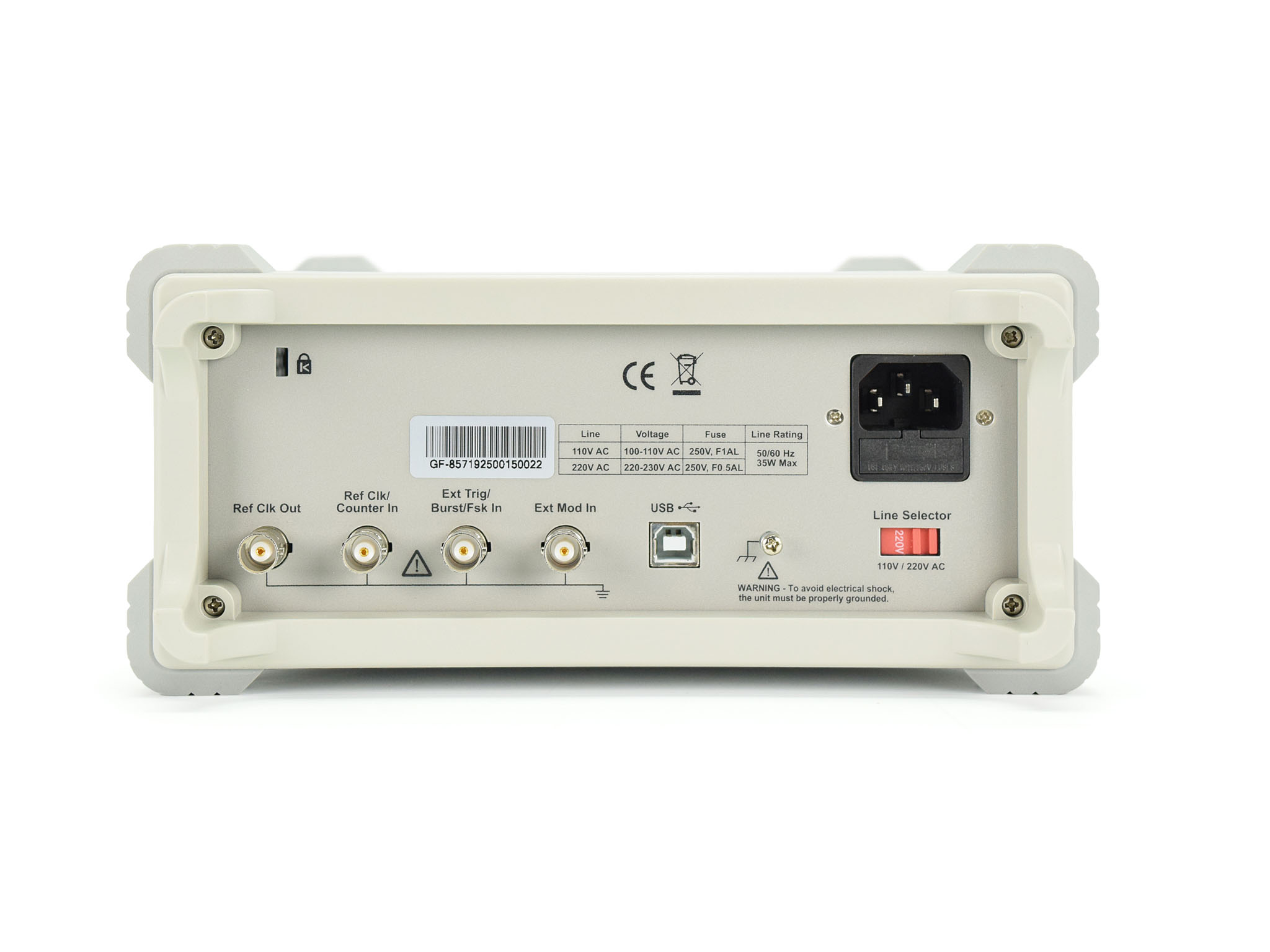 GF-857 B: 10 MHz Arbitrary waveform generator with USB and RS-232