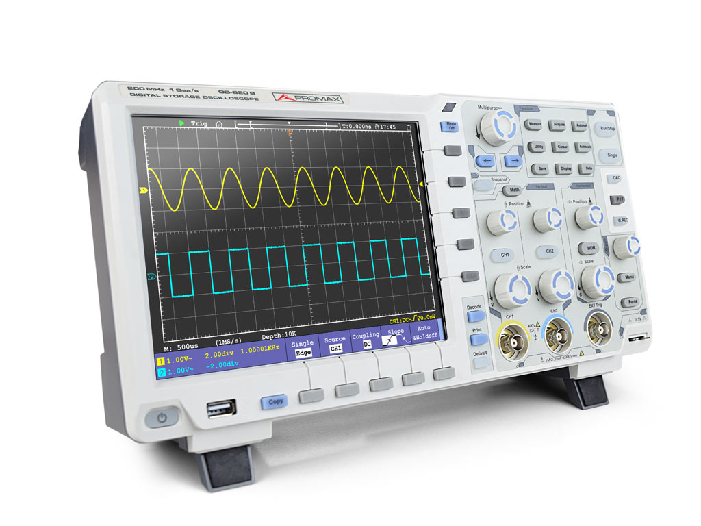 OD-620B: 200 MHz digital storage oscilloscope (professional range)