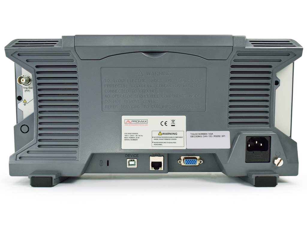 OD-624B: 200 MHz multitouch digital storage oscilloscope (professional range)