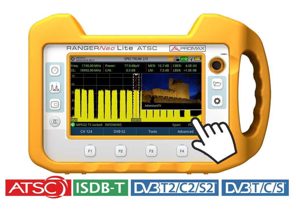 RANGER Neo Lite ATSC: Multifunction TV Signal & Spectrum analyzer