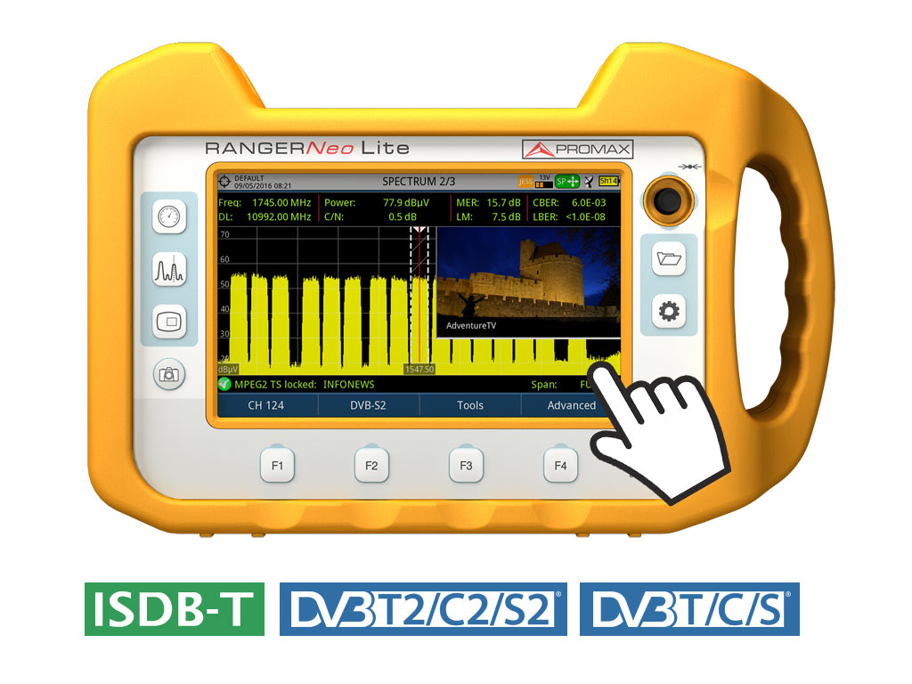 RANGER Neo Lite: Multifunction TV Signal & Spectrum analyzer