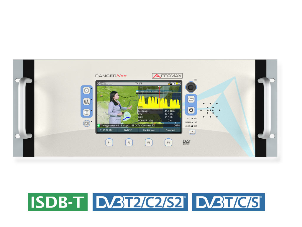 RANGER Neo Rack 3: High class 19” rack-mount field strength meter and spectrum analyzer