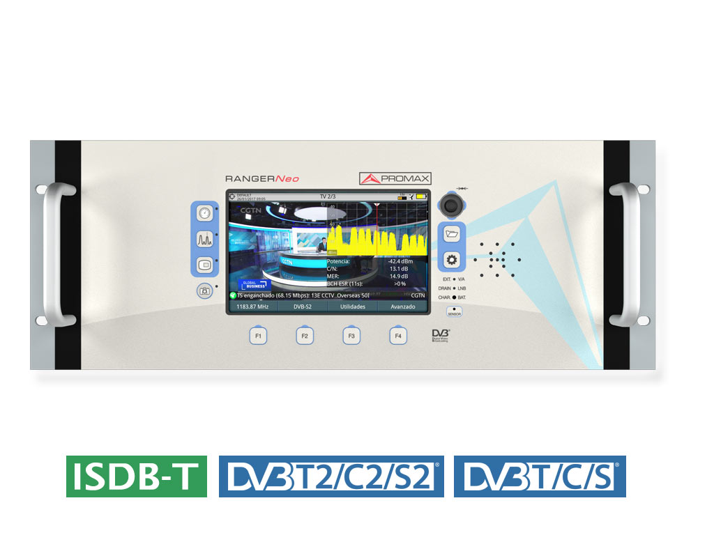 RANGER Neo Rack +: Rack-mountable multifunction TV signal and spectrum analyzer (advanced class)