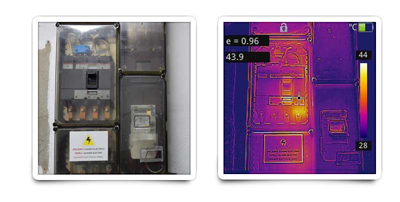 Thermal image cameras for prevention of fires at the electric power distribution network