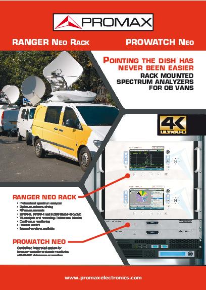 Catalog of Rack mountable spectrum analyzers