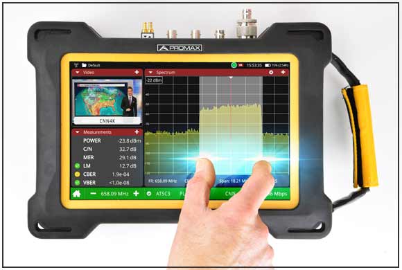 New more powerful 6 GHz spectrum analyzer