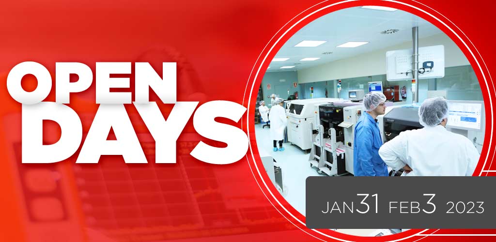 OPEN DAYS: From January 31st to February 3rd, 2023